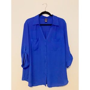 Torrid Georgette Button Down Blouse